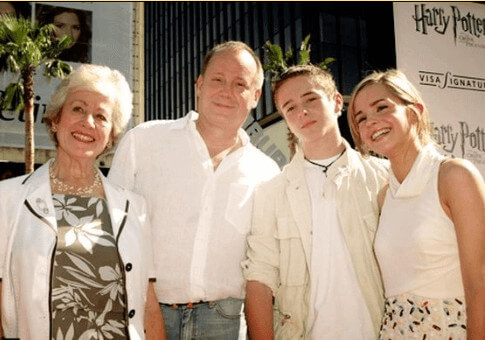 Chris, with his first wife and children